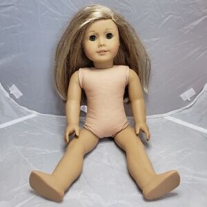 American Girl Doll Retired AG Blonde Hair Blue Eyes Nude Isabelle Goty 18" EUC